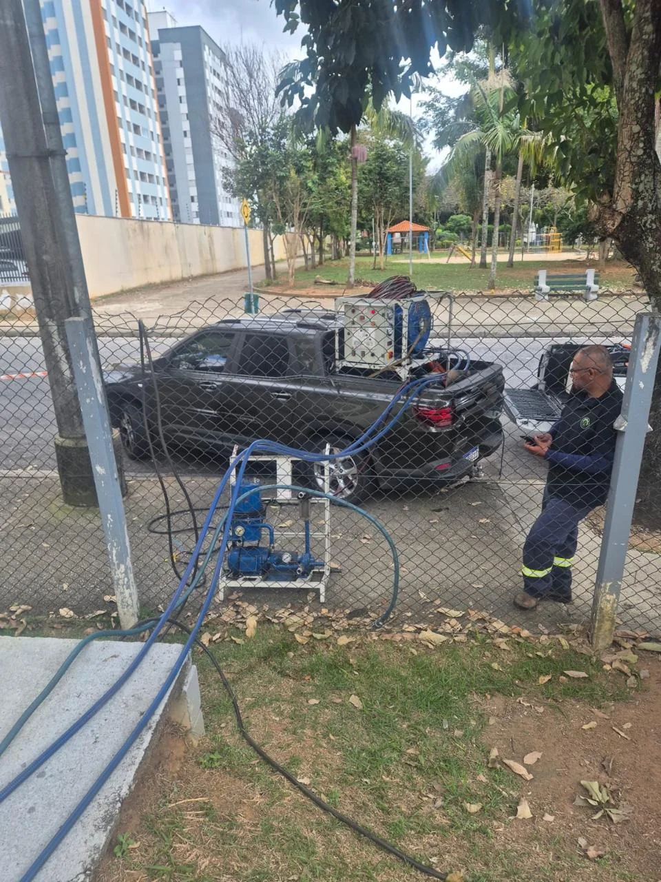 manutenção de subestação